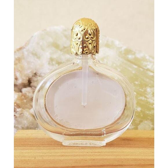 Vintage Petit Point Perfume Bottle in Original Box, Ormolu Filigree Top, Austria - Picture 6 of 8